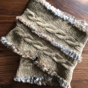 RUDSAK Fur Infinity Scarf Tan Brown